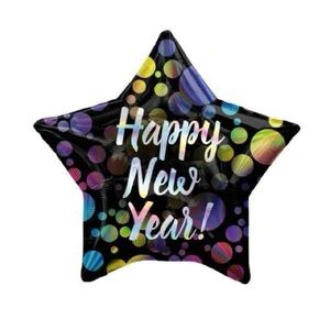 Happy New Year Helium Balloon